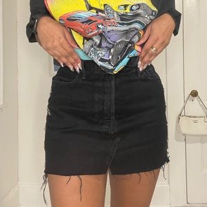 Grlfrnd Denim Star Skirt